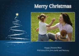 Thumbnail for Greeting Card  with Starry Christmas Cards design 1