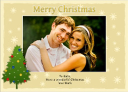 Greeting Card  with Christmas Tree Cards design