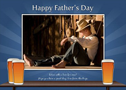 Greeting Card  with Beer Themed Cards design