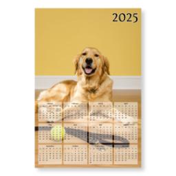 Thumbnail for Single page calendar (12" x 8") with 2025 Year Planner Portrait design 1